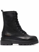 Tommy Hilfiger bottines lacées à semelle crantée - Noir