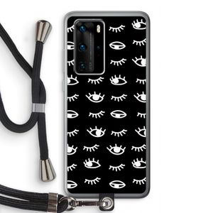 Eye pattern #3: Huawei P40 Pro Transparant Hoesje met koord
