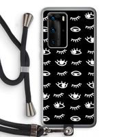 Eye pattern #3: Huawei P40 Pro Transparant Hoesje met koord