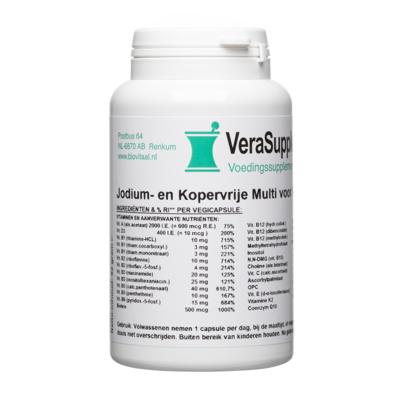 VeraSupplements Jodium- en Kopervrije Multi voor Volwassenen Capsules VeraSupplements Jodium- en Kopervrije Multi voor Volwassenen Capsules