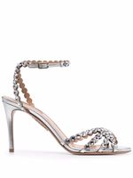 Aquazzura sandales Tequilla 85 mm - Argent - thumbnail