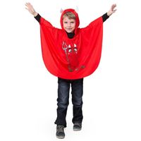 Duivel verkleed cape rood voor kinderen M (116-134)  -