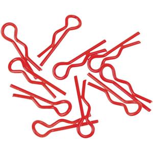 XCeed 1:10 Bodyklemmen Rood (fluorescerend) 1 stuk(s)