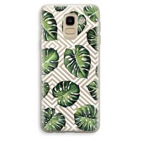 Geometrische jungle: Samsung Galaxy J6 (2018) Transparant Hoesje