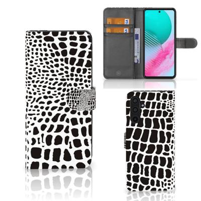Samsung Galaxy M54 | Telefoonhoesje | Met pasjeshouder | Slangenprint