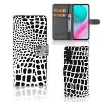 Samsung Galaxy M54 | Telefoonhoesje | Met pasjeshouder | Slangenprint