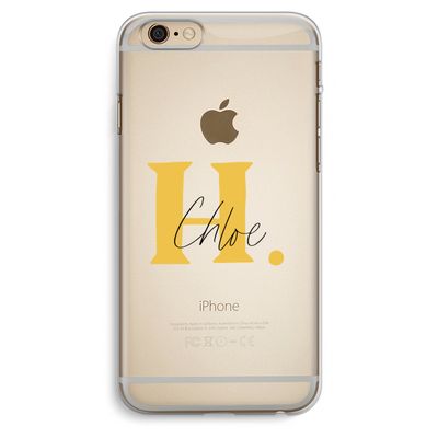 Amber Script: iPhone 6 Plus / 6S Plus Transparant Hoesje