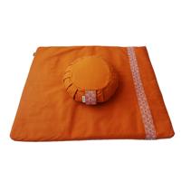 Meditatieset met kussen zafu - Oranje