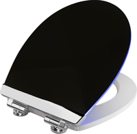 Cornat wc-bril mdf black shining sc - ksdsc362