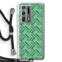Moroccan tiles 2: Huawei P40 Pro Plus Transparant Hoesje met koord