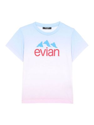 Balmain Kids t-shirt à logo imprimé - Rose