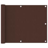 VidaXL Balkonscherm 75x300 cm oxford stof bruin