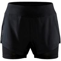 Craft Advanced Essence 2-in-1 stretch short zwart dames