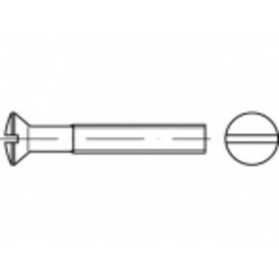 TOOLCRAFT TO-5361828 Bolverzonken schroeven M4 30 mm Sleuf RVS A2 200 stuk(s)