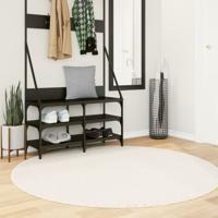 Vloerkleed OVIEDO laagpolig Ø 160 cm beige