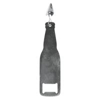 Tafelkleedgewichten met flesopener - 4x stuks - RVS - 14 cm