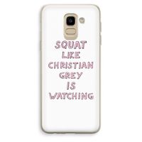 Christian Grey: Samsung Galaxy J6 (2018) Transparant Hoesje