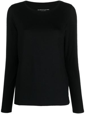 Majestic Filatures t-shirt à encolure bateau - Noir