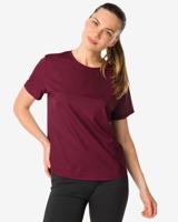 HEMA Damessportshirt donkerrood (donkerrood)