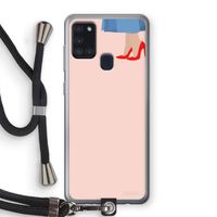 High heels: Samsung Galaxy A21s Transparant Hoesje met koord