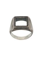 M.Cohen bague à design carré - Argent