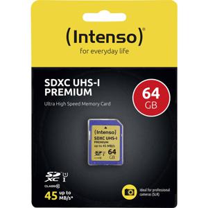 Intenso 3421490 flashgeheugen 64 GB SDXC UHS-I Klasse 10