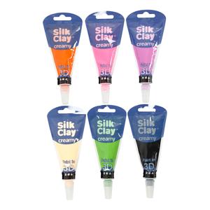 Creativ Company Silk clay creamy extra kleuren, 6x35ml
