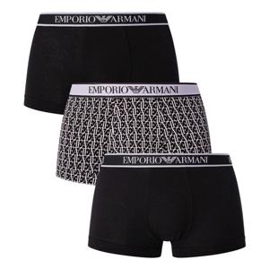 Armani 3-pack Boxershorts-Trunk zwart-roze