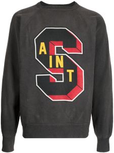 SAINT MXXXXXX sweat en coton à logo imprimé - Gris