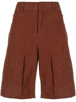 rag & bone bermuda en coton à taille haute - Marron