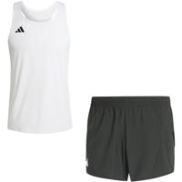 adidas Adizero Singlet Short Set Heren