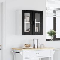 Keukenkast met opslag Zwart Eiken 60 x 31 x 60 cm Bewerkt hout