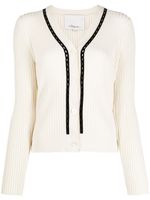 3.1 Phillip Lim cardigan en maille nervurée - Blanc