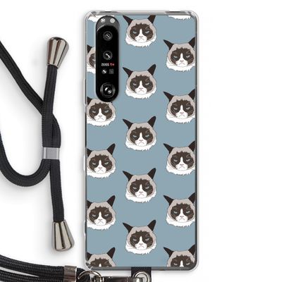 It's a Purrr Case: Sony Xperia 1 III Transparant Hoesje met koord