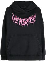 Versace hoodie à logo imprimé - Noir - thumbnail