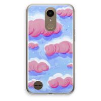Roze wolken met vogels: LG K10 (2017) Transparant Hoesje