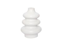 House Of Nature Vaas wit telmen 28cm keramiek