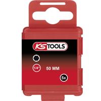 KS Tools 911.2807 Inbus-bit Speciaal staal Vernikkeld E 6.3 5 stuk(s)