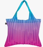 LOQI Bag Pleated Rainbow Blue