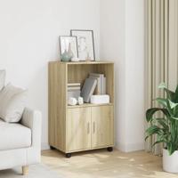 Rolkast 55x40x91 cm bewerkt hout sonoma eikenkleurig