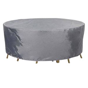 HIXA Aktive Tuintafelhoes - Ronde Tafel - Beschermhoes - Grijs - 120x60cm