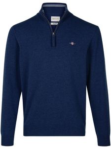 Trui SUPERFINE LAMBSWOOL HALF ZIP Van GANT blauw