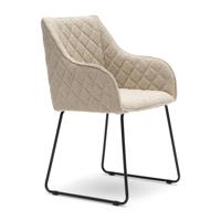 Rivièra Maison Eetkamerstoel 'Frisco Drive' Bouclé, kleur Natural Grey