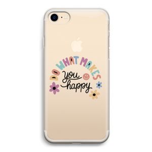 Happy days: iPhone 7 Transparant Hoesje