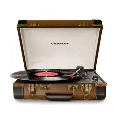 Crosley Executive Portable USB Platenspeler - Bruin/Zwart B-Stock