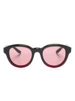 Giorgio Armani lunettes de soleil à monture ronde - Noir