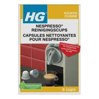 HG reinigingscups Voor Nespresso® Machines - 6 Stuks