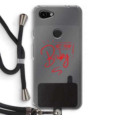Not Your Baby: Pixel 3a Transparant Hoesje met koord