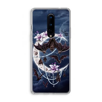 Vleermuizen Maan: OnePlus 8 Transparant Hoesje