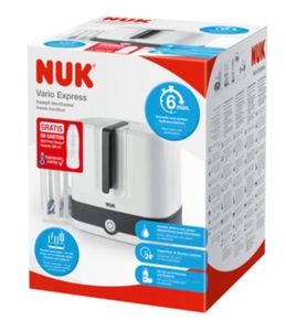 NUK Vario Express Set Babyflessterilisator Wit/zwart